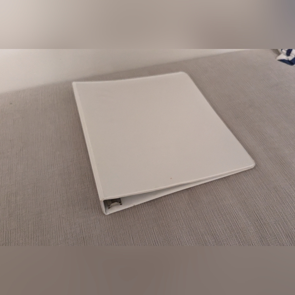 White 3-Ring Binder